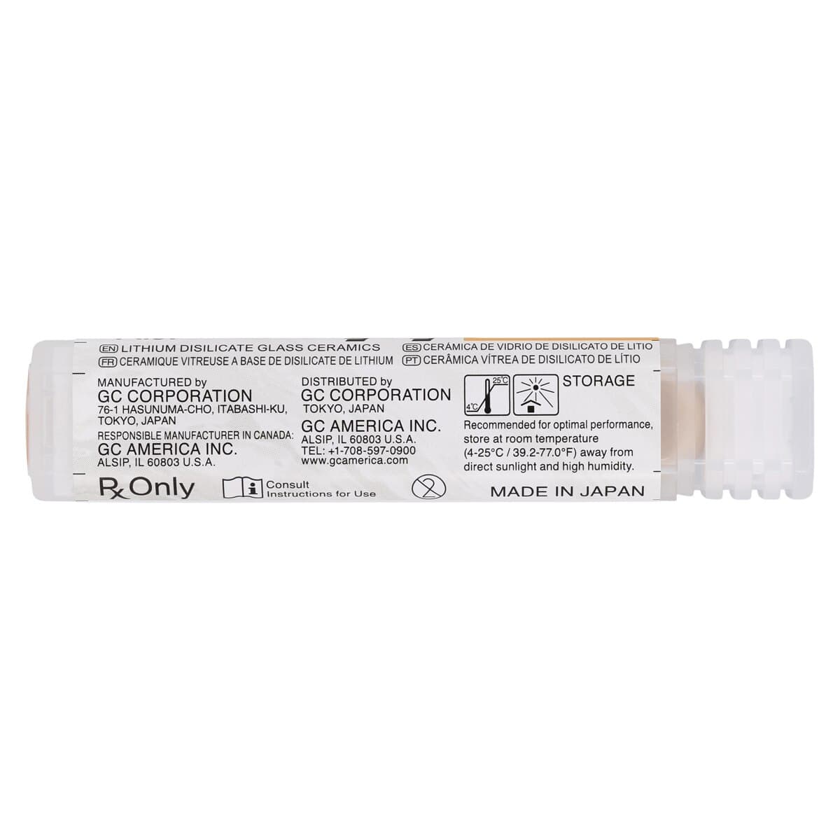 GC Initial LiSi Press Lithium Disilicate Ingot, Shade LT-D4, 3 g, 5/Pk thumbnail 4