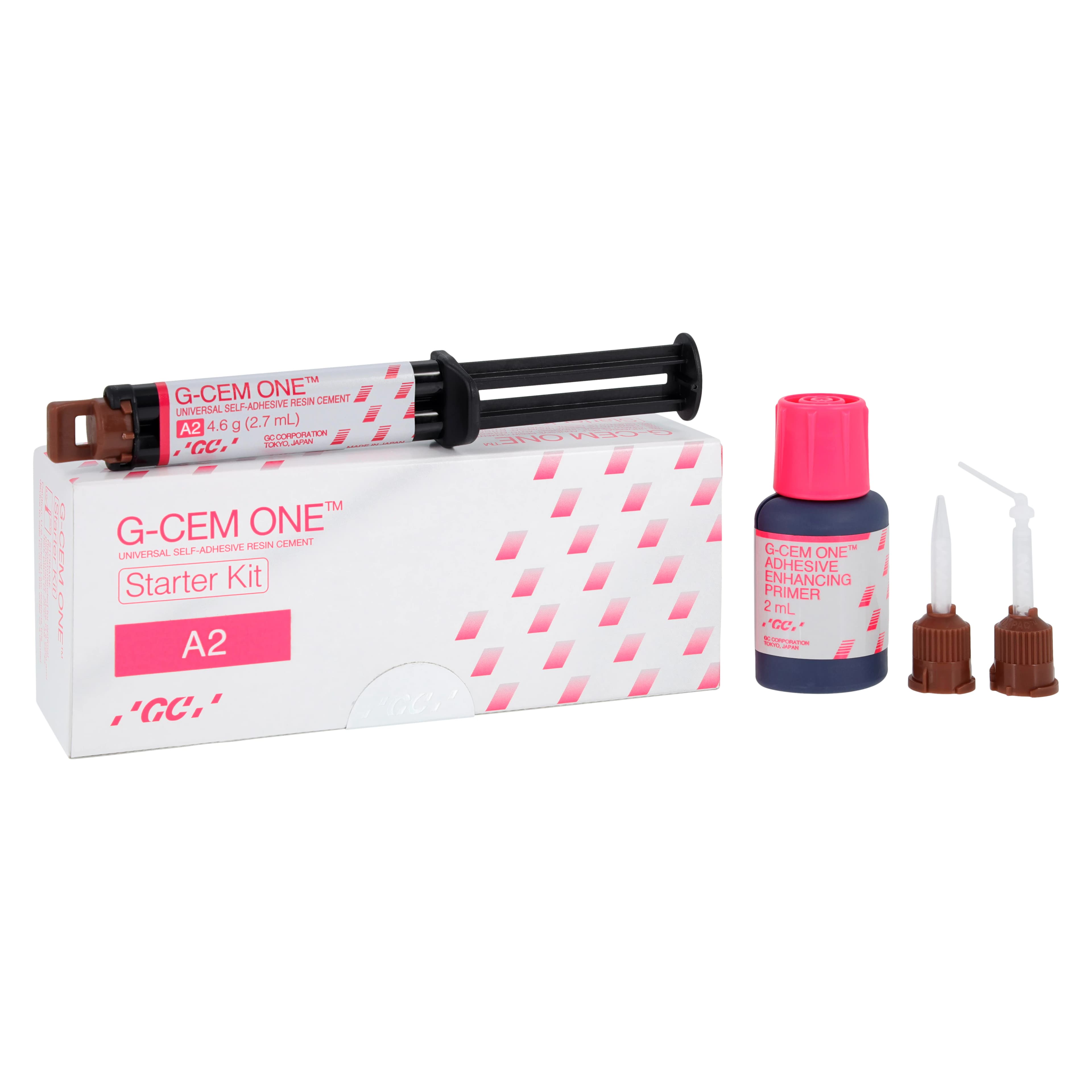 G-CEM One Self-Adhesive Resin Cement Starter Kit, Shade A2, 4.6g Syringe, 013670 thumbnail 3