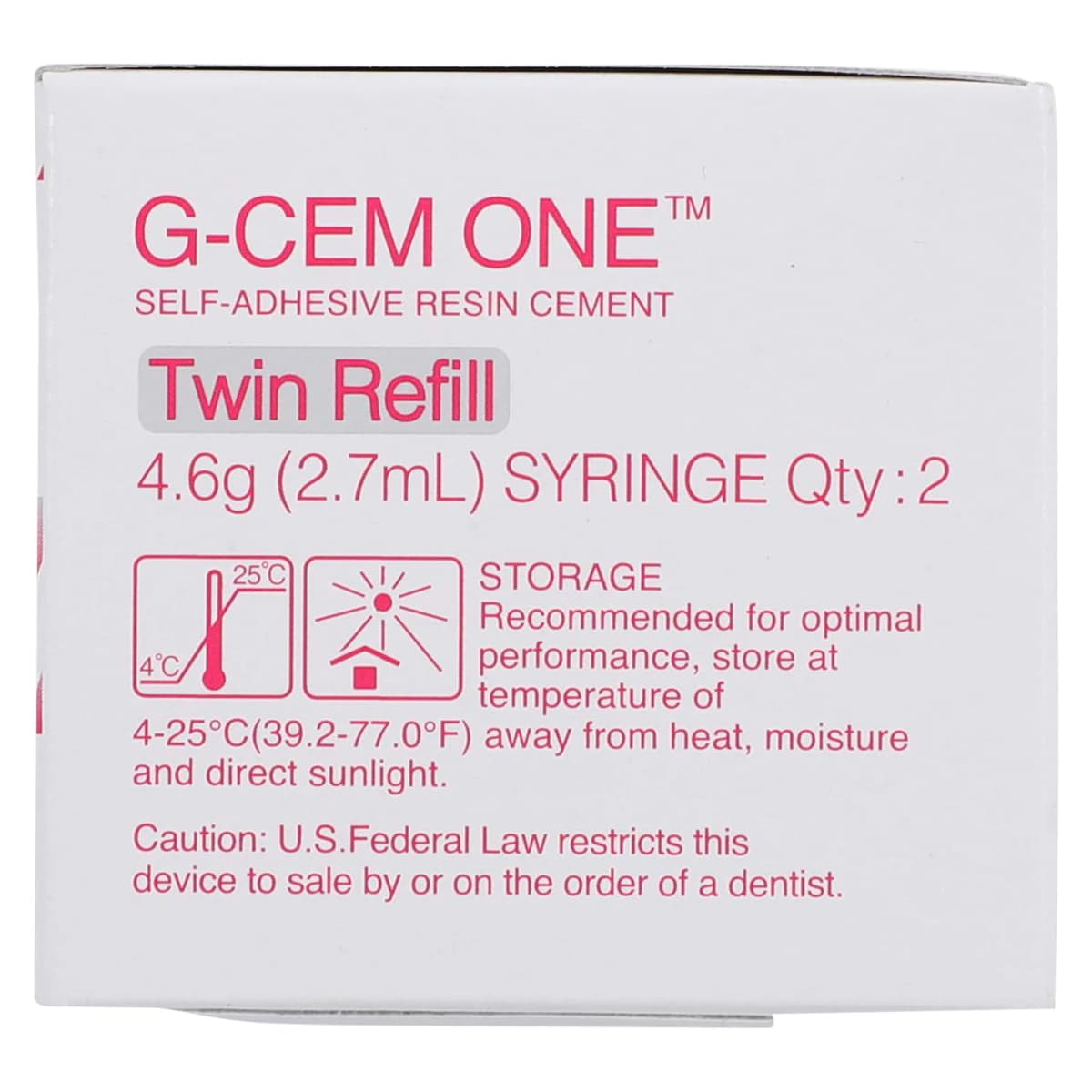 G-CEM ONE Universal Self-Adhesive Resin Cement Twin Refill, Shade A2, 4.6 g Syringes, 2/Pk, with 15 Regular & 5 Endo Automix Tips, 013673 thumbnail 5