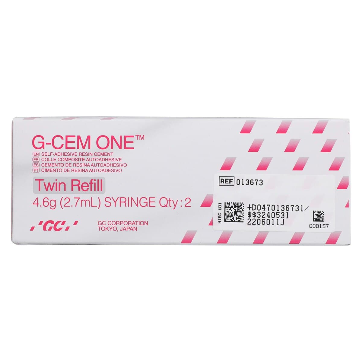 G-CEM ONE Universal Self-Adhesive Resin Cement Twin Refill, Shade A2, 4.6 g Syringes, 2/Pk, with 15 Regular & 5 Endo Automix Tips, 013673 thumbnail 6