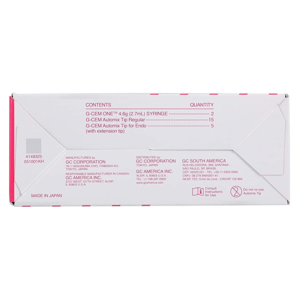 G-CEM ONE Universal Self-Adhesive Resin Cement, Translucent, Twin Refill, 4.6 g Syringes, 2/Pk, 013674 thumbnail 7