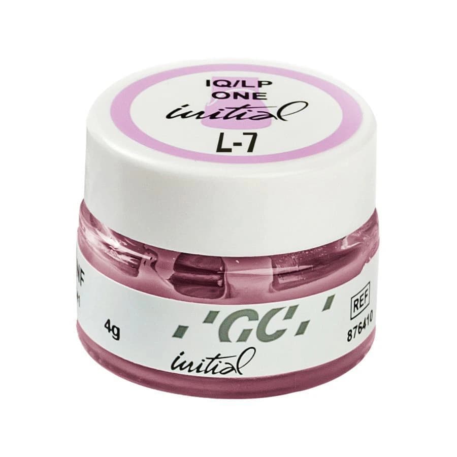 GC Initial IQ Lustre Pastes ONE Enamel Effect, Shade 7 (L-7), 4 g Jar - GC Initial IQ Lustre Pastes ONE Enamel Refill - Image 1