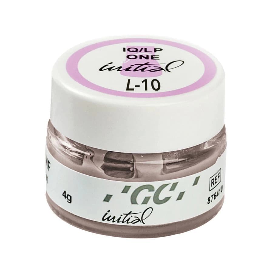 GC Initial IQ Lustre Paste ONE Enamel Effect, Shade 10 (L-10), 4 g Jar - GC Initial™ IQ Lustre Paste ONE – Enamel Effect, 4 g Jar - Shade 10, L-10 - Image 1