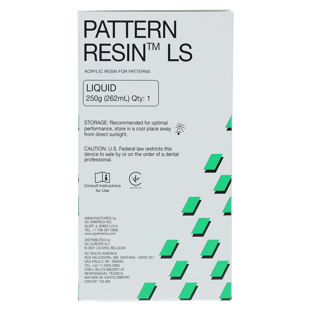 GC Pattern Resin LS Self-Curing Acrylic Die Material, Liquid Refill, 250 g / 262 mL, 335205 thumbnail 5