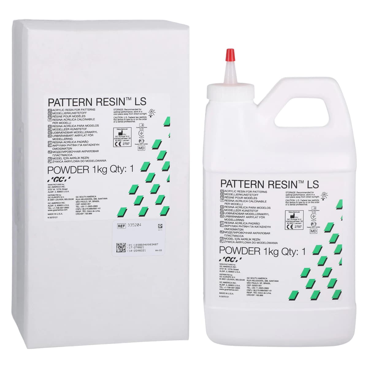Pattern Resin LS Self-Curing Acrylic Die Material, Powder Refill, 1 kg, 1/Pk, 335204 - Resin LS Self-Curing Acrylic Die Material, Powder Refill, 1 kg, 1/Pk, 335204 - Image 1