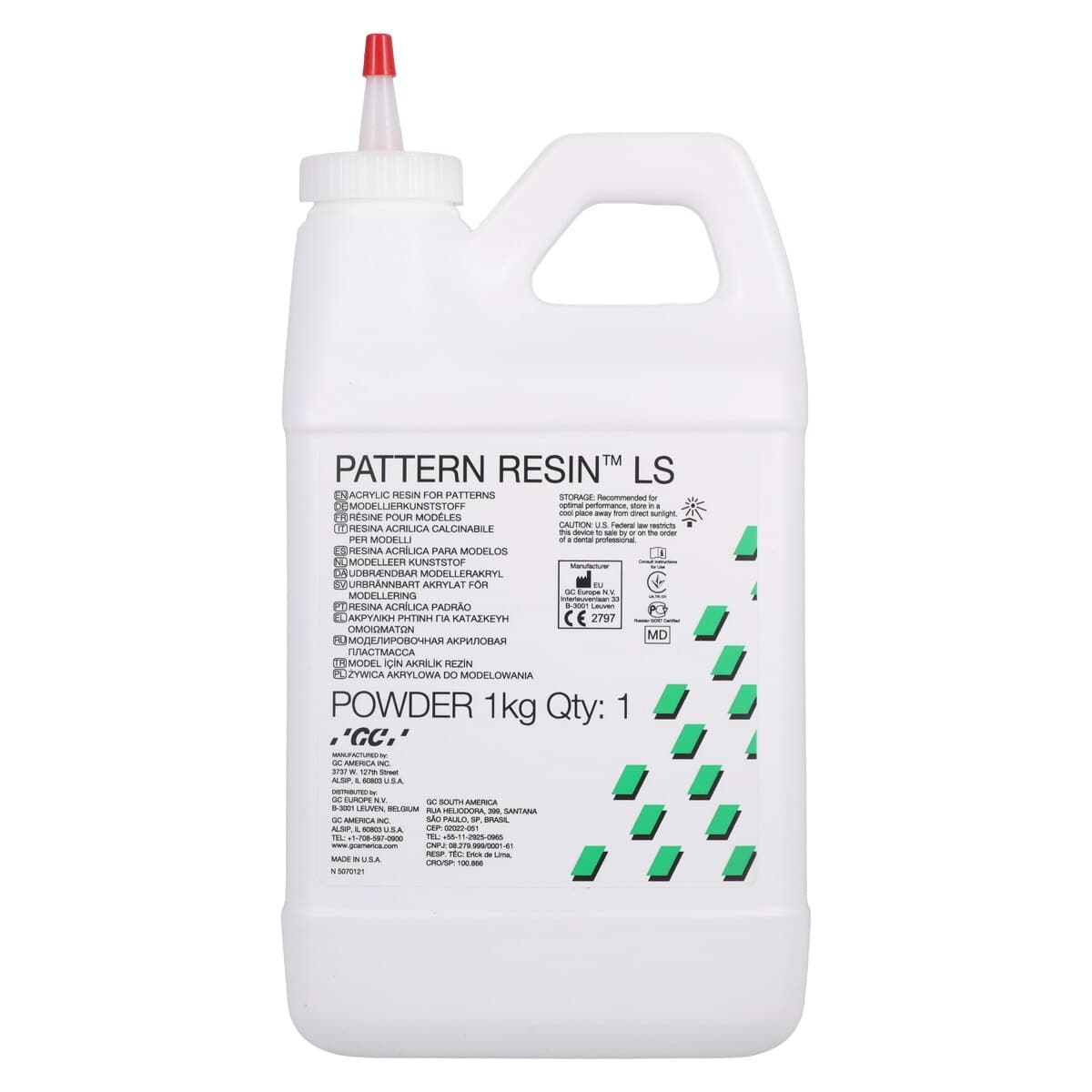 Pattern Resin LS Self-Curing Acrylic Die Material, Powder Refill, 1 kg, 1/Pk, 335204 thumbnail 3