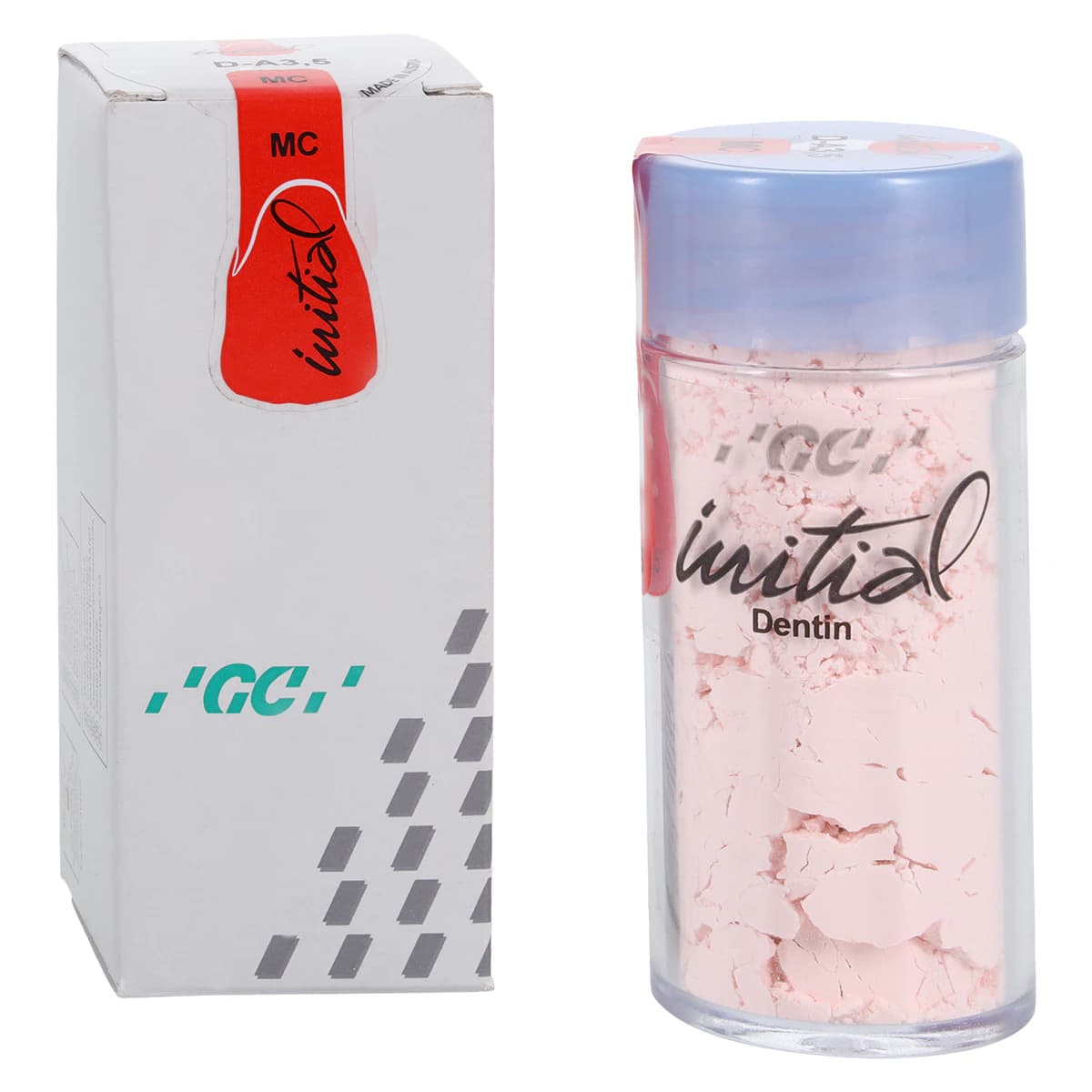 GC Initial MC Dentin Porcelain Refill, DA3.5 Shade, 50 g - GC Initial MC Dentin DA3.5 50g - Image 1