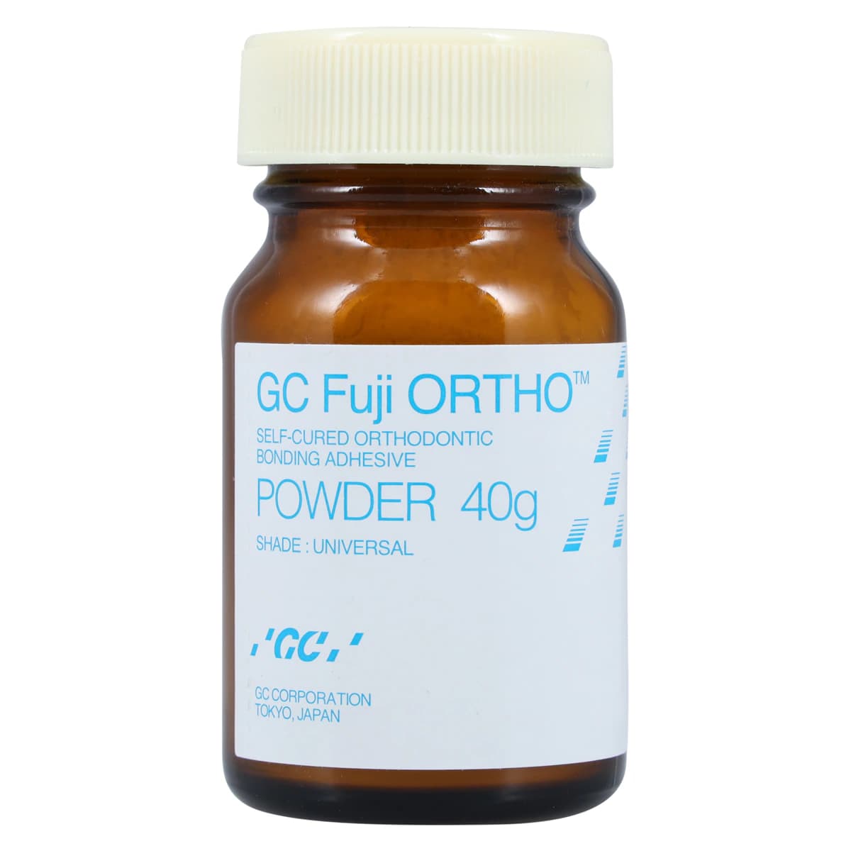 GC Fuji ORTHO Self-Cure Resin-Reinforced Glass Ionomer Orthodontic Cement, Powder Refill, 40 g, 000209 thumbnail 3