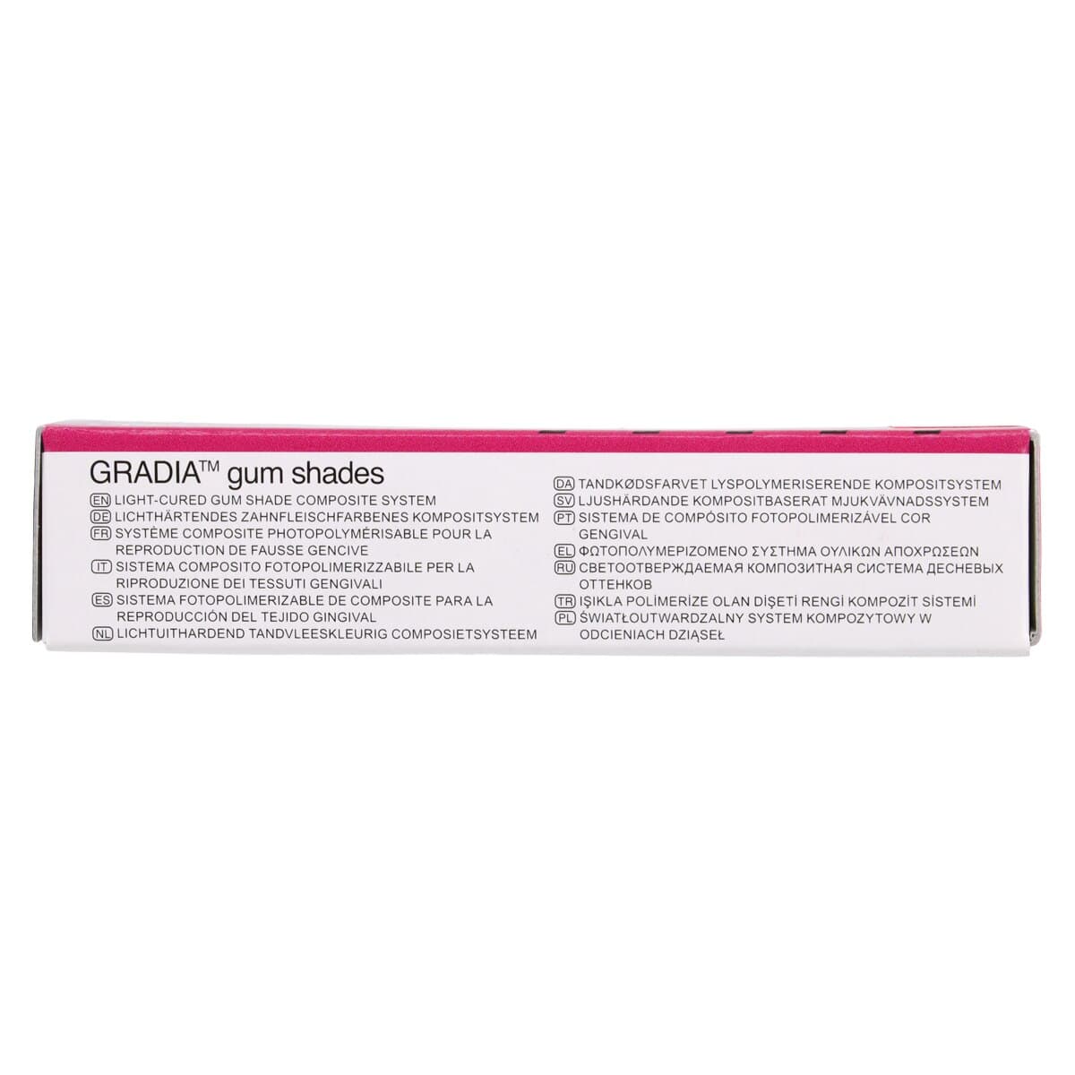 GC Gradia Gum Shades Light-Cure Gingival Composite, G23, 2.9 mL Syringe, 1/Pk thumbnail 8