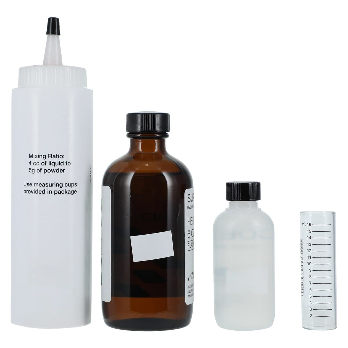 GC America Super-Soft Soft Denture Reline Material, Professional Package, 6 oz Powder & 6 oz Liquid with Mixing Accessories, 348001 thumbnail 4