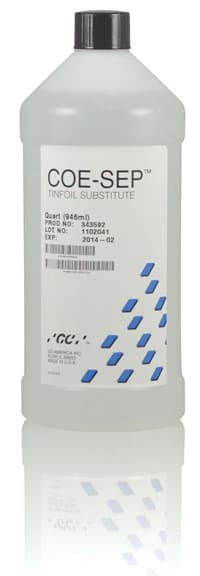 COE-SEP Tinfoil Substitute Separating Film, 1 Gallon Bottle, 343593 - COE-SEP Tinfoil Substitute, 1 Gal, 1/Pk - Image 1