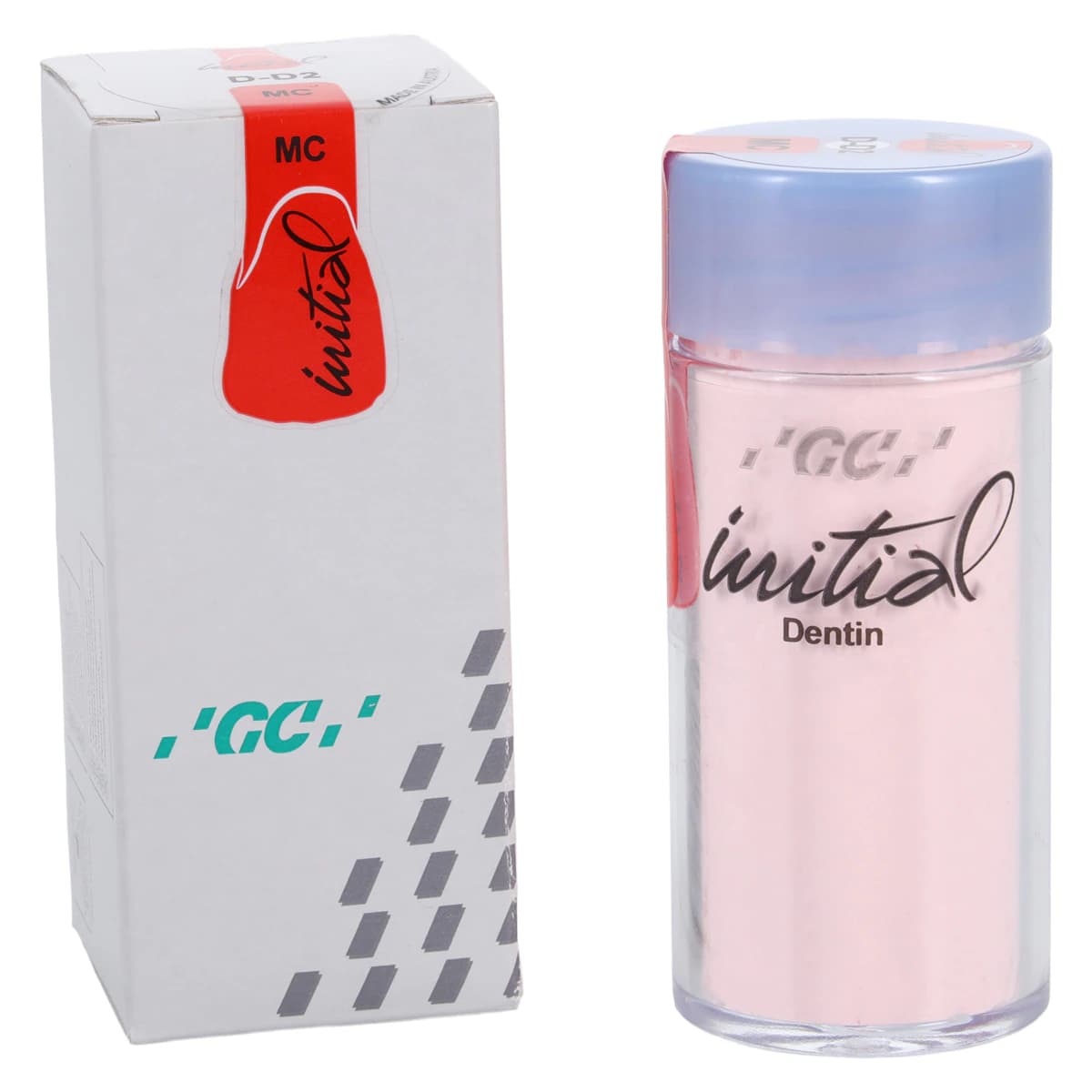 GC Initial MC Dentin Ceramic Refill, Shade DD2, 50 g - GC Initial MC Dentin Ceramic - Image 1
