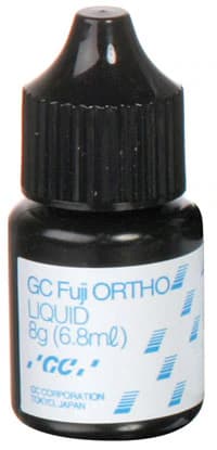 GC Fuji ORTHO Self-Cure Resin-Reinforced Glass Ionomer Orthodontic Cement, Liquid Refill, 6.8 mL, 000210 - Fuji Ortho Self-Cure Liquid Refill-6.8ml - Image 1