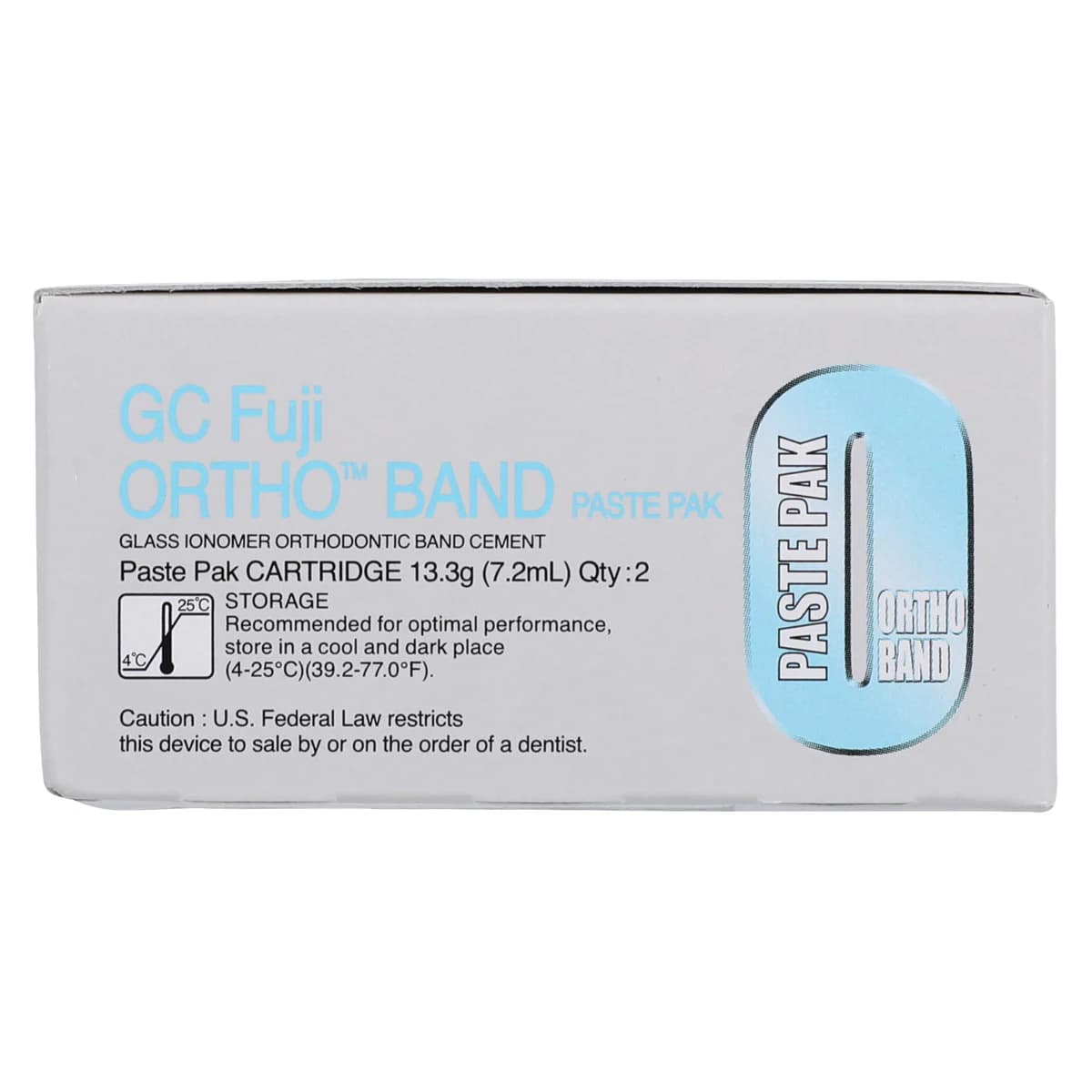 GC Fuji ORTHO BAND Paste Pak Refill, Blue Resin-Modified Glass Ionomer Orthodontic Band Cement, 2 x 13.3 g (7.2 ml) Cartridges & Mixing Pad, 001888 thumbnail 6