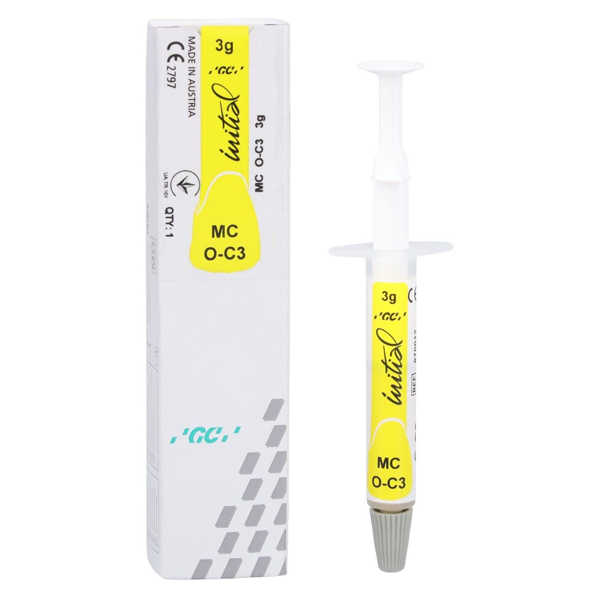 GC Initial MC Paste Opaque Ceramic, Shade OC3, 3 g Syringe Refill thumbnail 2