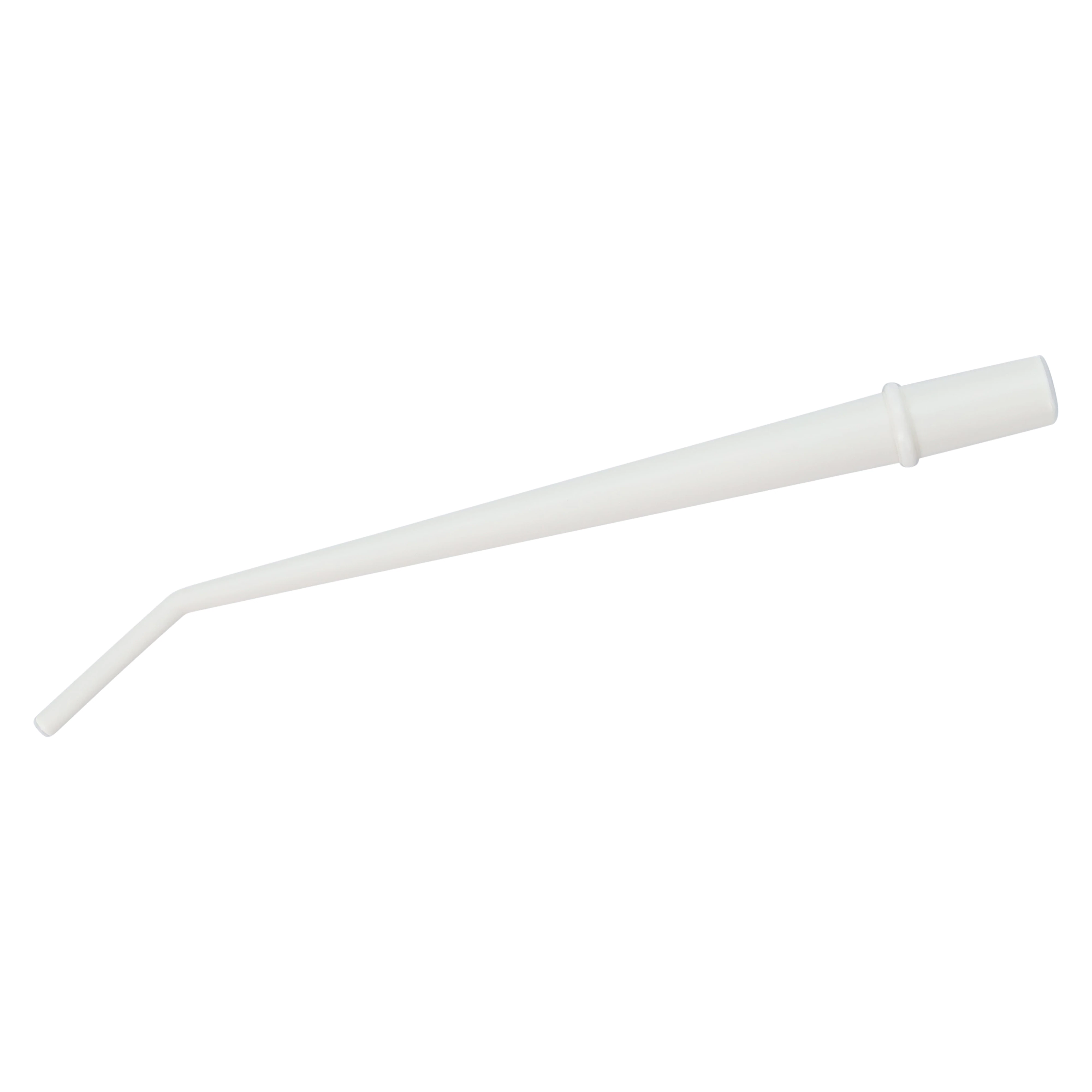 Crosstex Surgical Aspirator Tips, White, Standard, 1/8" (0.32 cm), 30° Angle, 25/Bag, ZSAWH - High Volume Evacuator Surgical Aspirator Tips, Plastic, Standard, 0.32 cm, White, 25/Pk, ZSAWH - Image 1