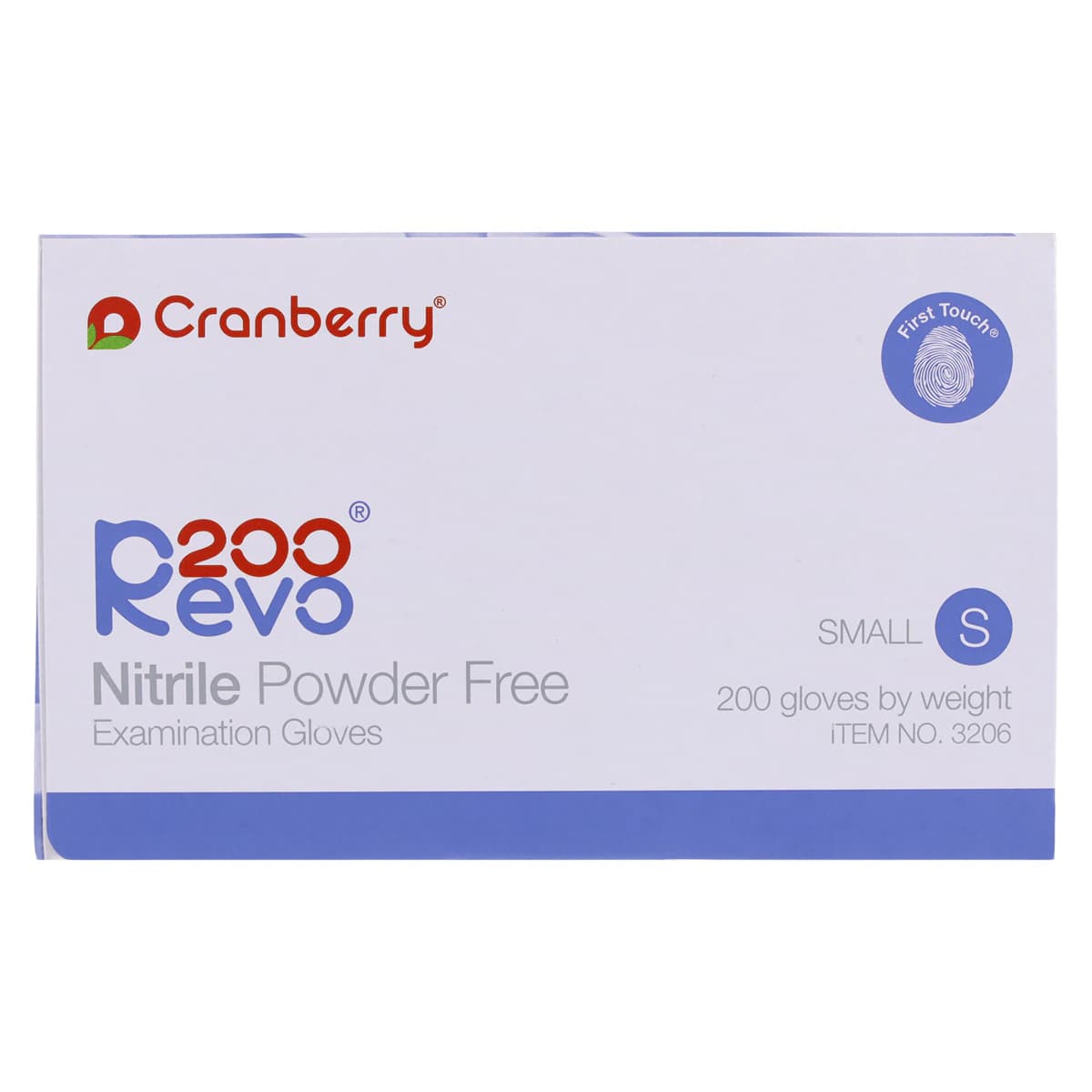 Cranberry Revo200 Nitrile Examination Gloves, Powder-Free, Latex-Free, Small, Dark Blue, 200/Box, CR3206 thumbnail 8