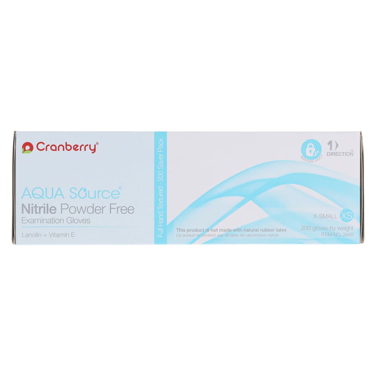 Cranberry Aqua Source Nitrile Exam Gloves, Powder Free, Non-Sterile, Extra Small, Aqua, 200/Box, CR3445 thumbnail 7
