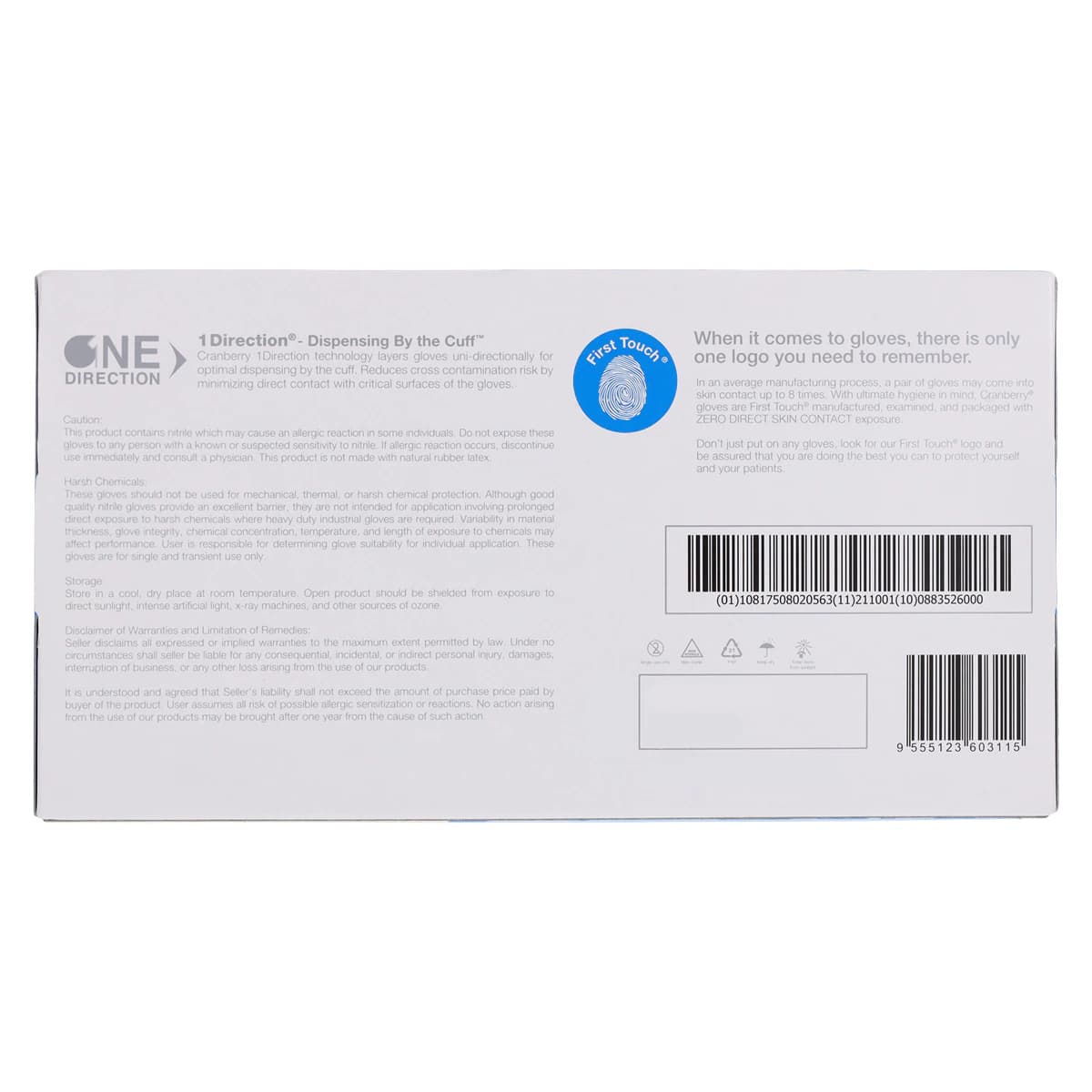 Cranberry Evolve 300 Nitrile Examination Gloves, Powder-Free, Non-Sterile, Small, Royal Blue, 300/Box, CR3306 thumbnail 10