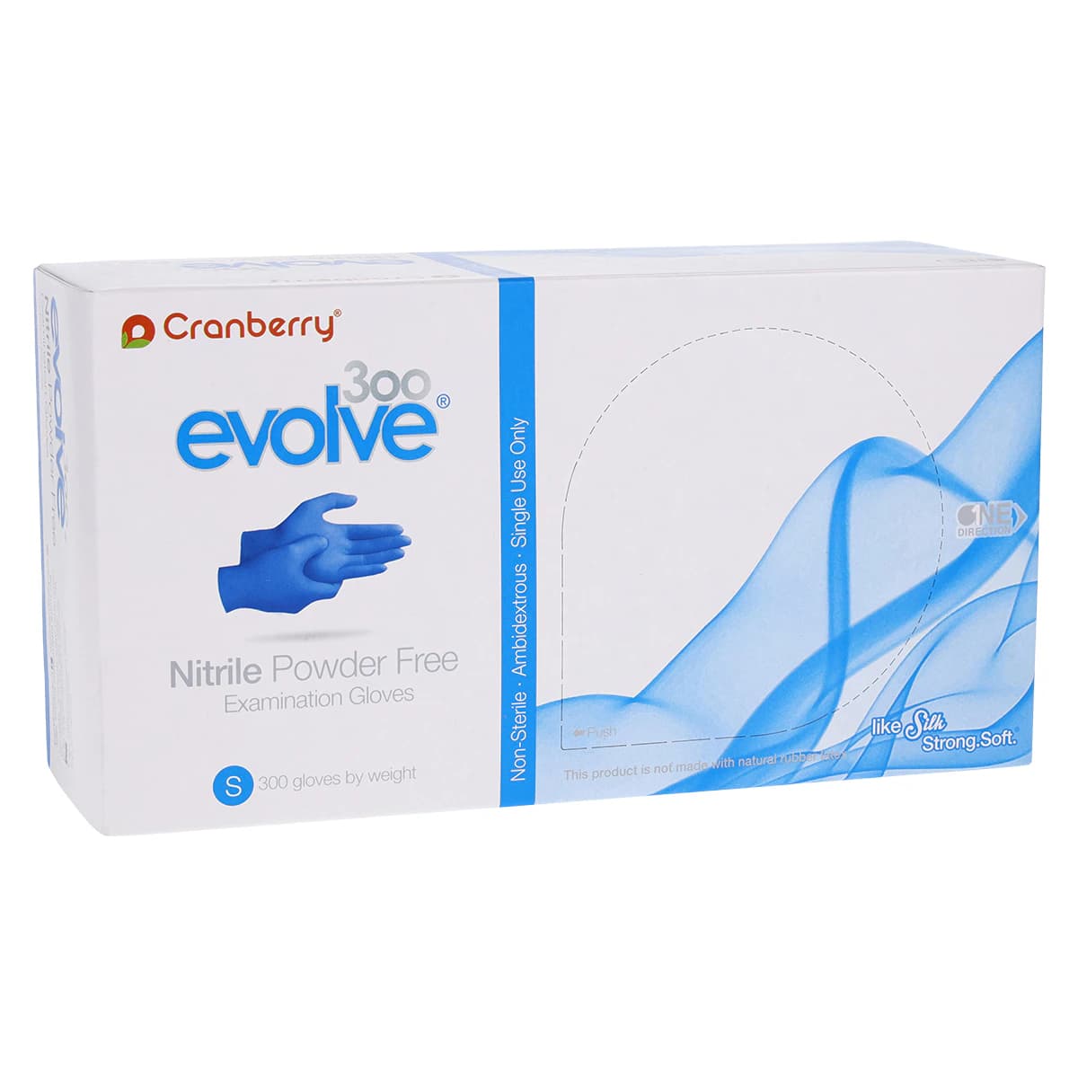 Cranberry Evolve 300 Nitrile Examination Gloves, Powder-Free, Non-Sterile, Small, Royal Blue, 300/Box, CR3306 thumbnail 5
