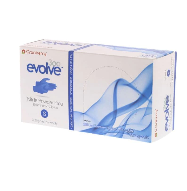 Cranberry Evolve 300 Nitrile Examination Gloves, Powder-Free, Non-Sterile, Small, Royal Blue, 300/Box, CR3306 thumbnail 2