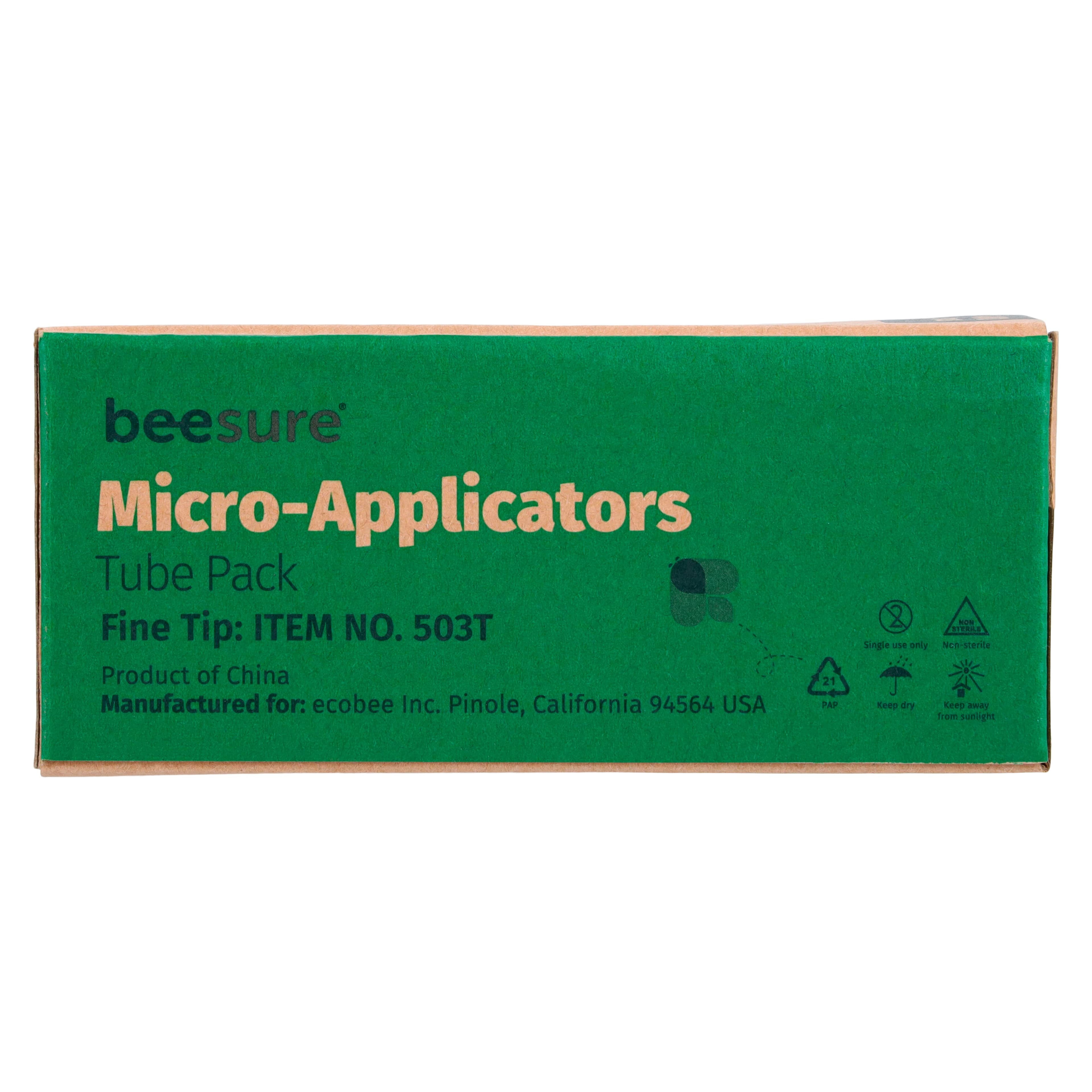 BeeSure Fine Micro Applicator Tubes, Green, 2.0mm, 400/Box, BE503T thumbnail 6