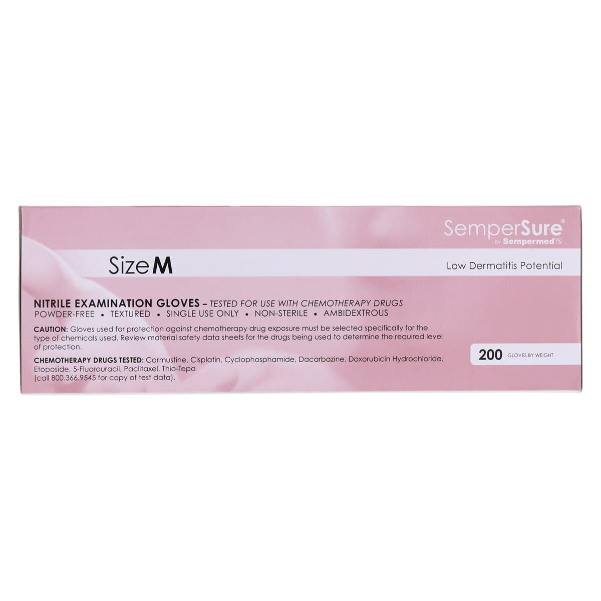 SemperSure™ Nitrile Exam Gloves, Powder-Free, Non-Sterile, Medium, Violet, 200/Box thumbnail 6