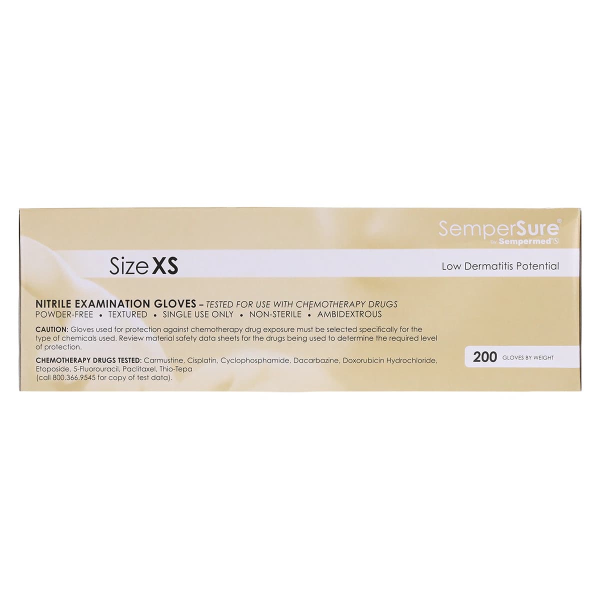 SemperSure Tender Touch Nitrile Exam Gloves, Powder Free, Non-Sterile, X-Small, Violet, 200/Box thumbnail 5