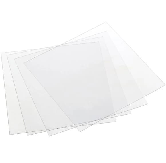 Buffalo Dental Mouthguard Material, Clear EVA Sheets, 0.160" x 5" x 5", Box of 12, 62700 - Pkg. of 12, .160" x 5" x 5" Mouthguard Material, Clear, 62700 - Image 1