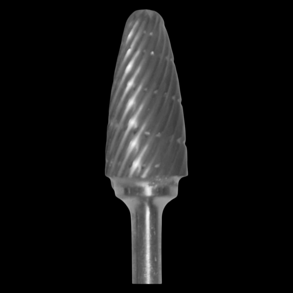 Buffalo Dental Carbide Lab Bur, HP Dual Cut Regular 84T Taper, 3/32" Shank, 44.5mm, #18100 - Buffalo - Carbide Lab Burs HP Dual Cut Regular 84T Taper - Image 1