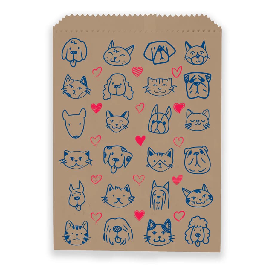 Sherman Specialty Love Your Smile Brown Paper Bags, 7.5" x 10", 100/Pack, S8663 thumbnail 3