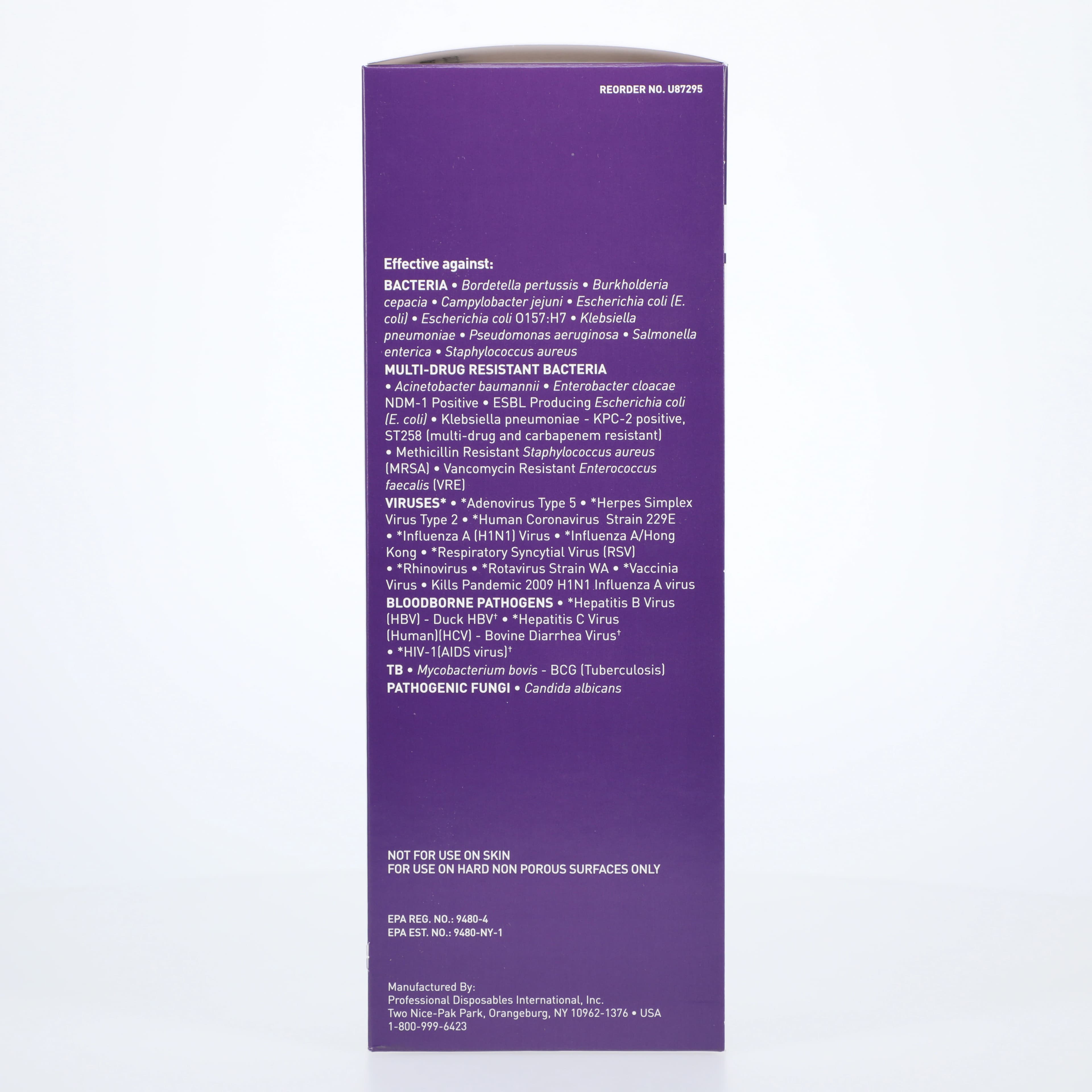 Super Sani-Cloth Germicidal Disposable Surface Wipes, X-Large, 11.5" x 11.75", Individual Packets, 50/Box, U87295 thumbnail 5