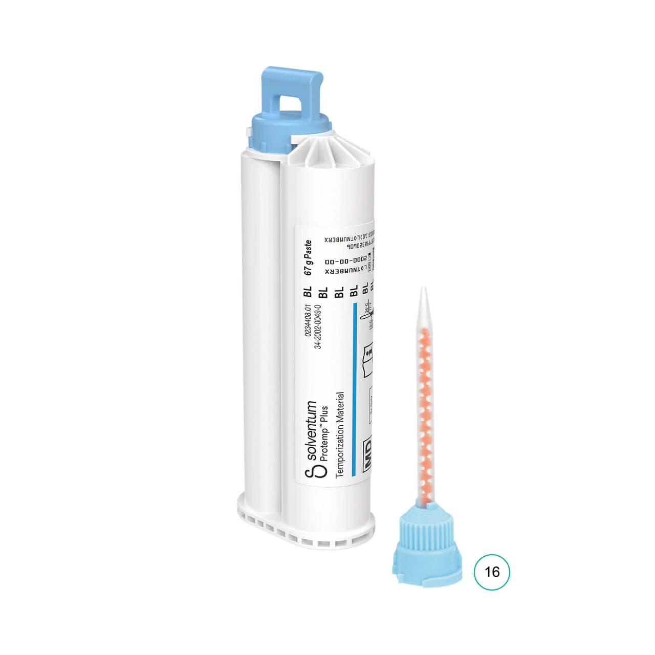 Protemp Plus Temporization Material Refill, Bleach, 50 ml Cartridge with 16 Mixing Tips, 1/Pk, 46964 thumbnail 2