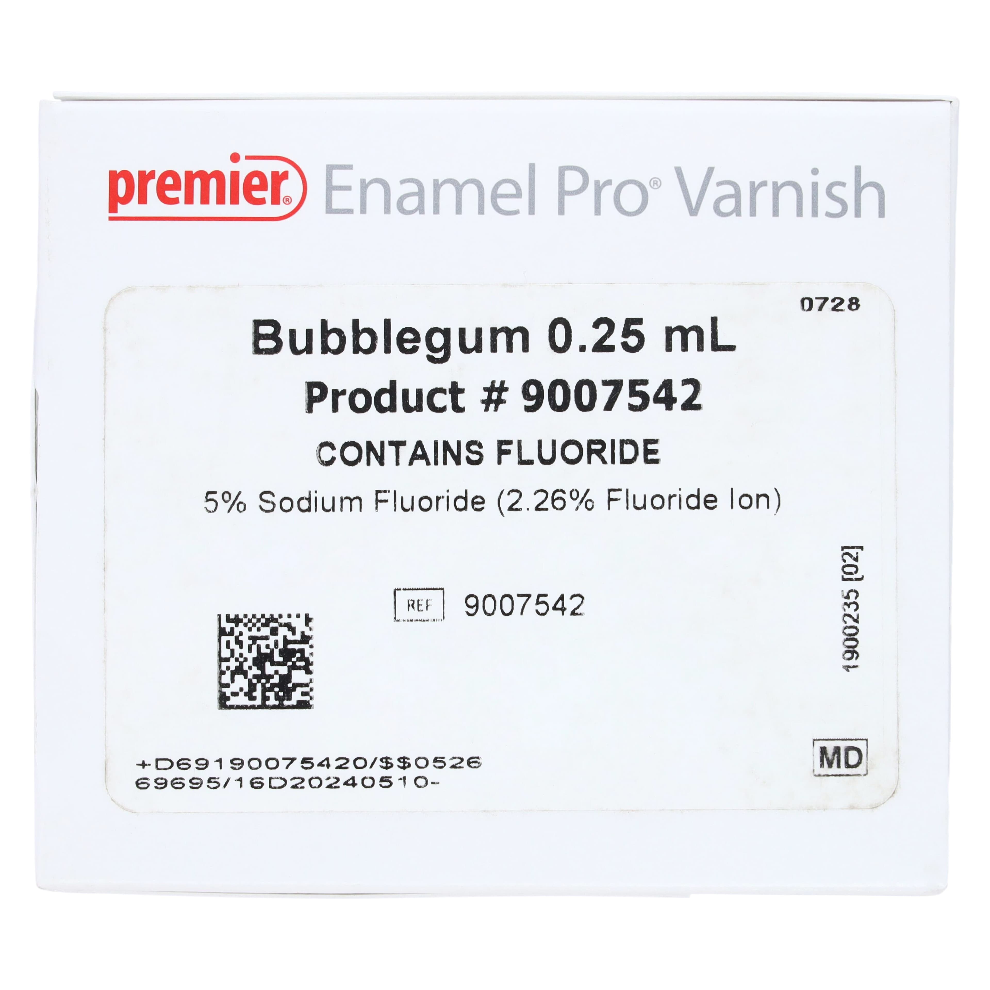 Enamel Pro Varnish, 5% Sodium Fluoride with ACP, Clear, Bubblegum, 0.25 ml Unit Dose, 35/Pk, 9007542 thumbnail 4