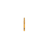 Two Striper TS2000 Diamond Bur, Friction Grip, Coarse, Curettage (GCP), Cone Bevel End, #2008.9GC, 1.8 mm Major/1.3 mm Minor Diameter, 9.0 mm Length, 5/Pkg, 2000089 - Two Striper&reg; TS2000&trade; Diamonds - 2008.9 - Image 1