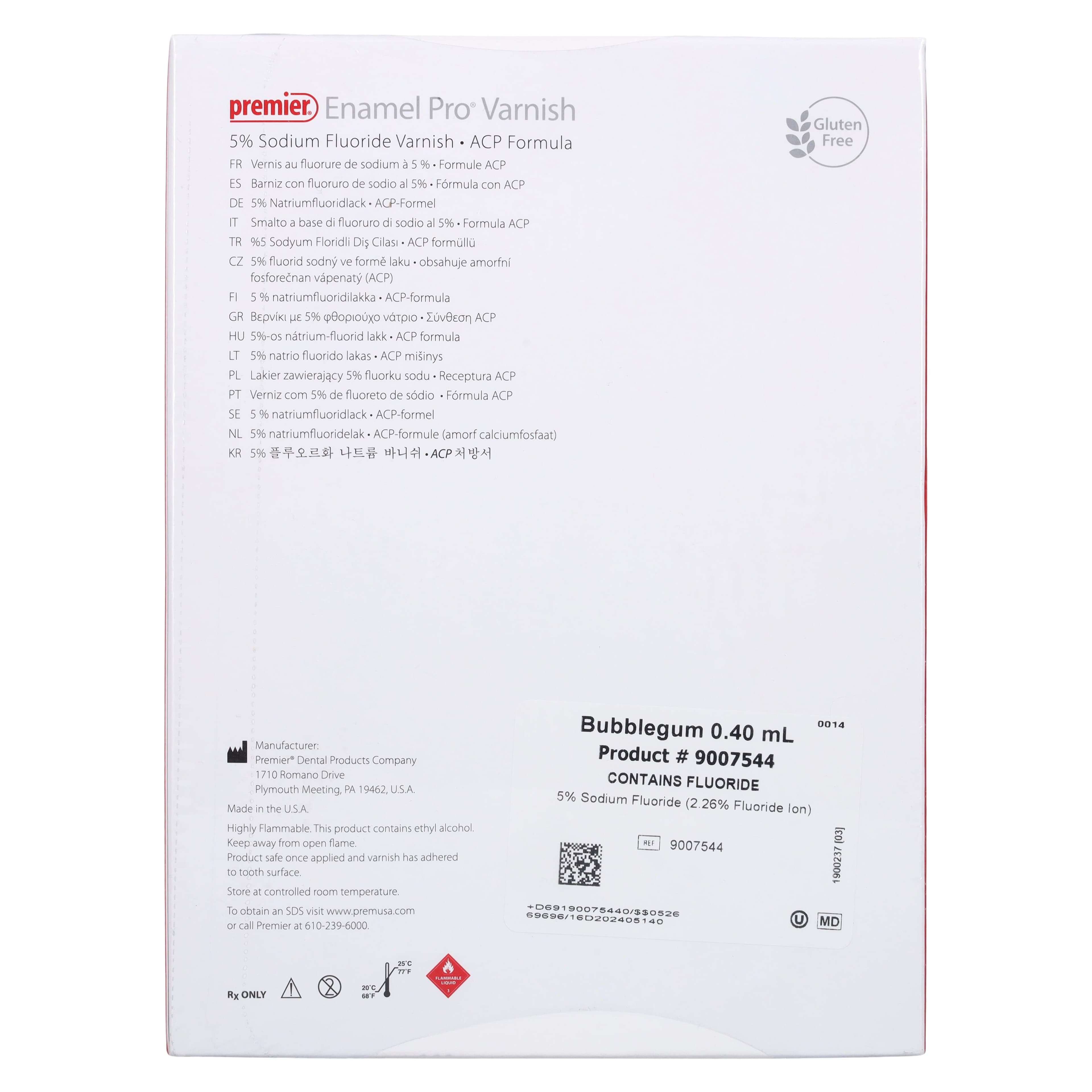 Enamel Pro Varnish, 5% Sodium Fluoride, 0.40 ml Unit Dose, Bubblegum, Clear, 200/Pk, 9007544 thumbnail 2