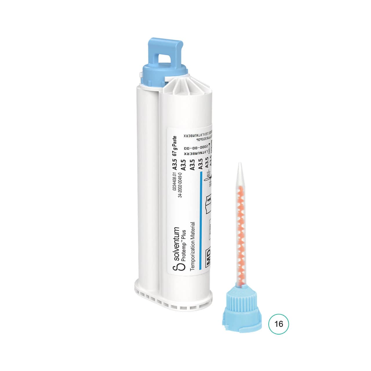Protemp Plus Temporization Material Refill, Shade A3.5, 50 ml Cartridge with 16 Blue Mixing Tips, 1/Pk, 46973 thumbnail 2