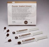 Premier Implant Cement Value Pack, Non-Eugenol Temporary Resin Cement, 3 x 5 ml Automix Syringes with 25 Mixing Tips, 3001455 thumbnail 2