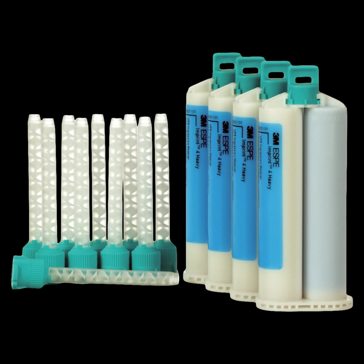 3M Imprint 4 Heavy Body VPS Impression Material Refill, Regular Set, 50 ml Cartridges, 4/Pk, 71492 - Imprint 4 Heavy VPS Impression Material Refill 4Pk - Image 1