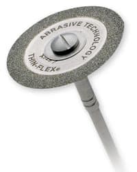 Two Striper Thin-Flex Diamond Discs, Double-Sided with Mandrel, 929-7, 0.28 mm, 50 Micron, 7/8" Diameter, 2/Pk, 2012658 - Two Striper&reg; Thin-Flex&reg; Diamond Discs - 929.7 Double-Sided 2-Pack - Image 1