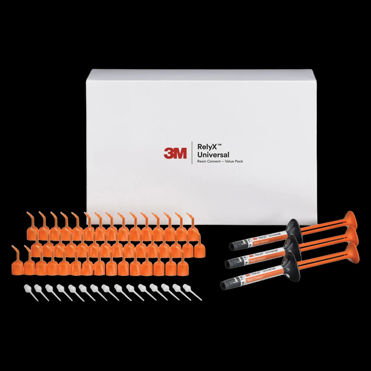 3M RelyX Universal Resin Cement Value Pack, Translucent (TR), Dual-Cure, 3 x 3.4 g Syringes, 56977 thumbnail 2