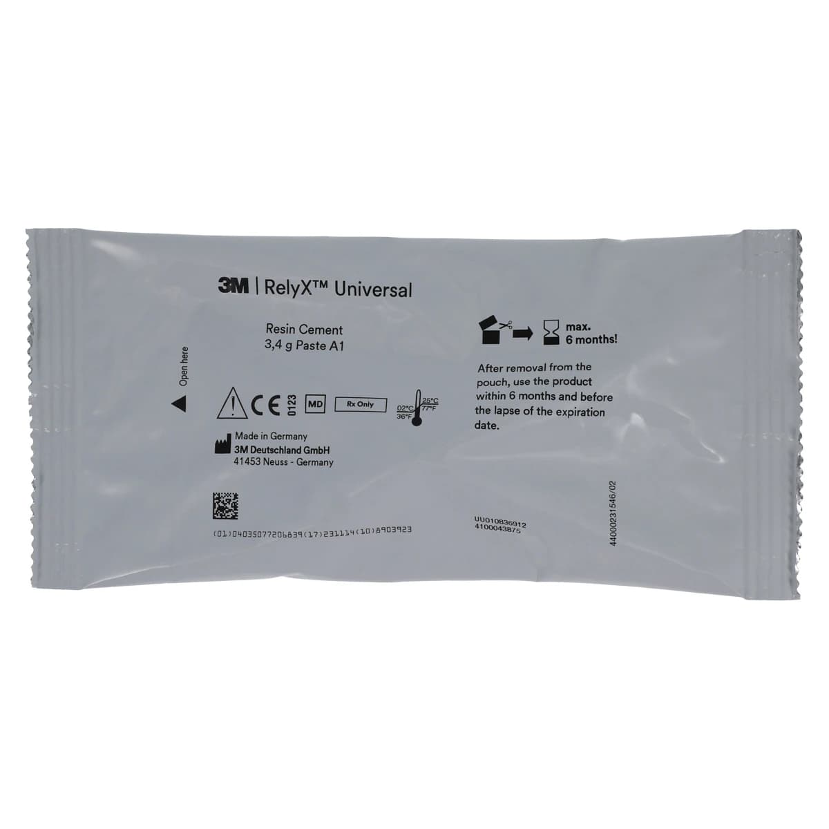 3M RelyX Universal Resin Cement Trial Kit, Shade A1, Dual-Cure, 3.4g Syringe, 56970 thumbnail 14
