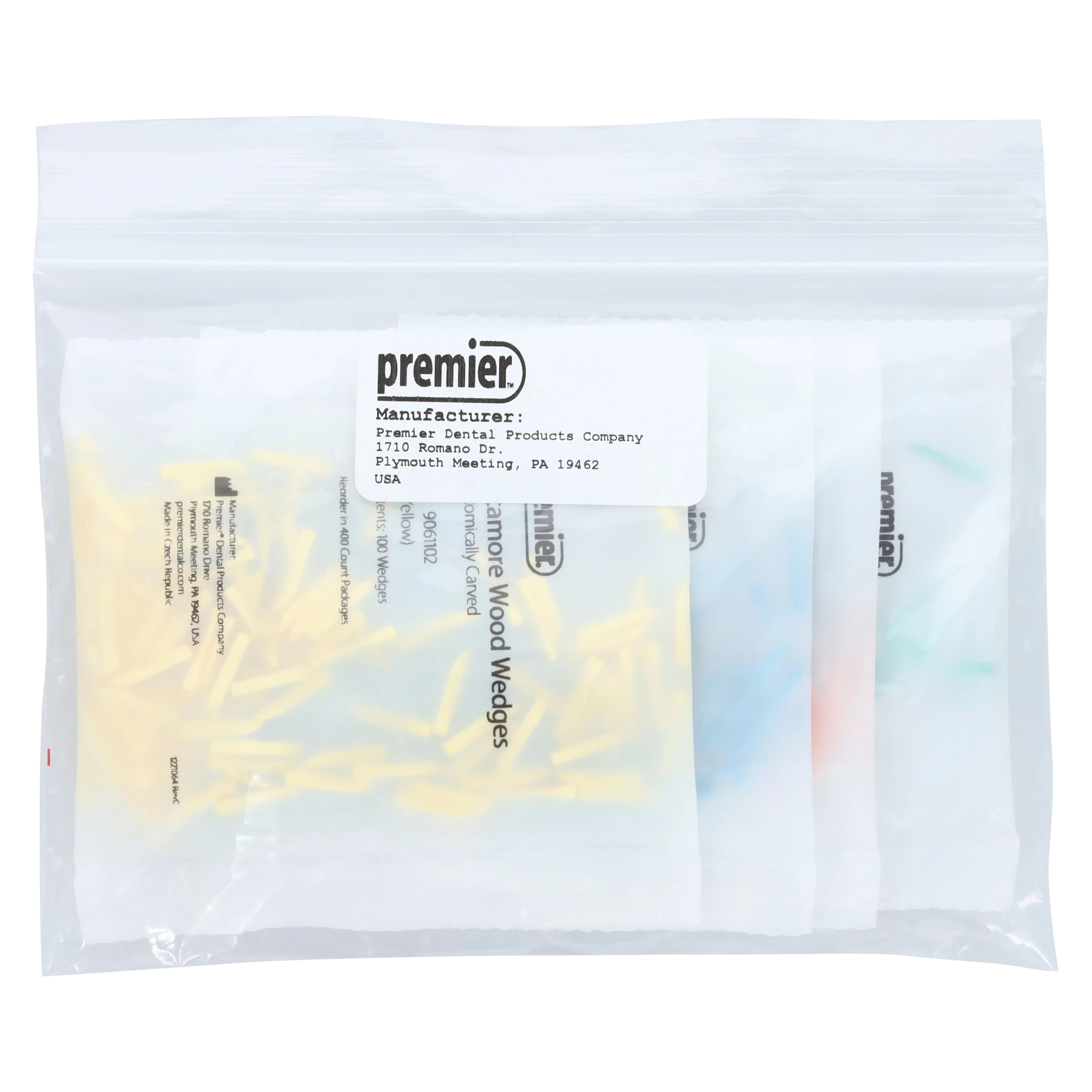 Premier Sycamore Anatomical Wood Wedges, Assorted Sizes (UT, 13, 13T, 15), 400/Pk, 9061108 thumbnail 6