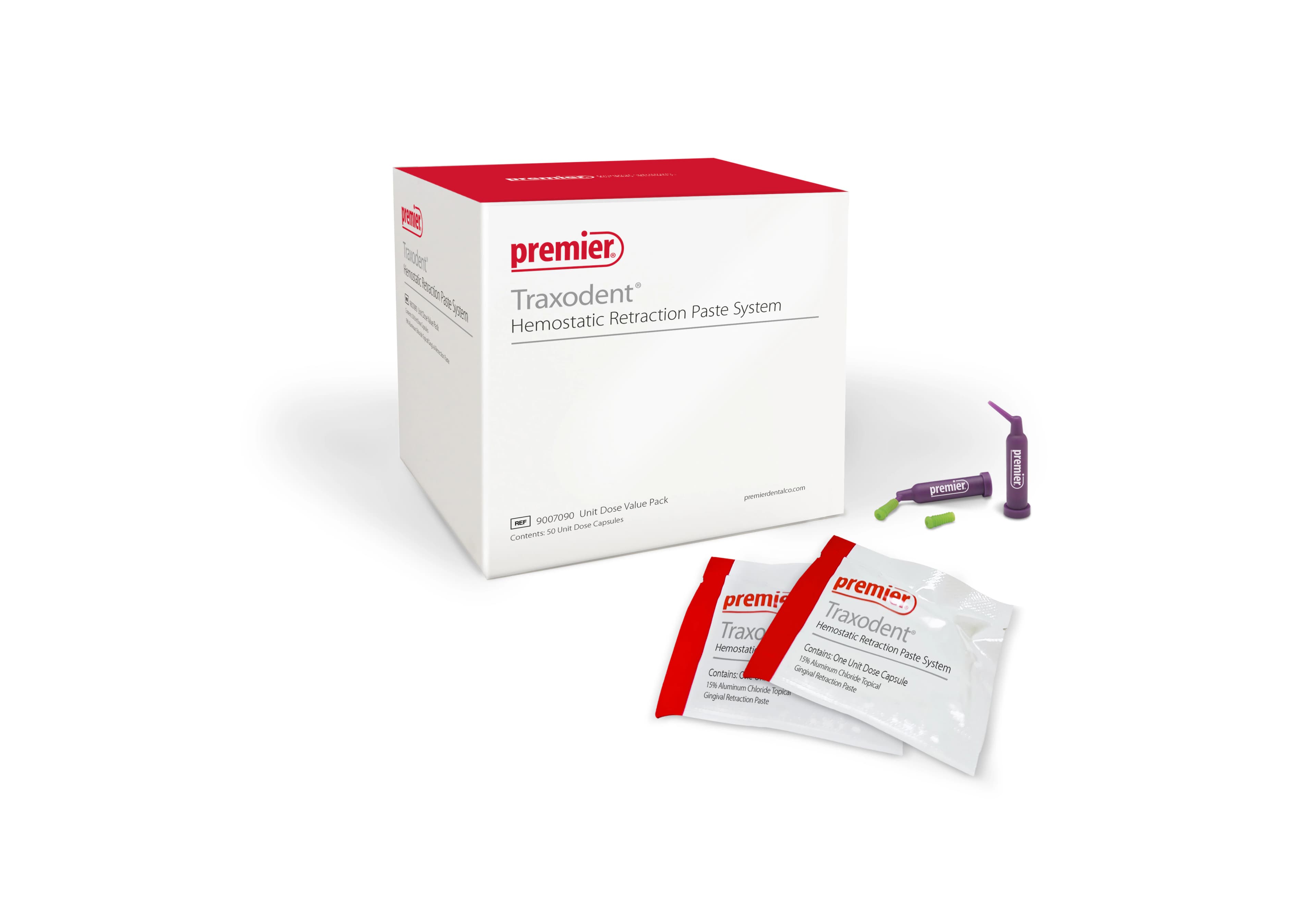 Traxodent Hemostatic Retraction Paste System, Unit Dose Value Pack, 50 Capsules/Pack, 9007090 - Traxodent Hemostatic Retraction Paste Unit Dose Value Pack 50/Pack 9007090 - Image 1