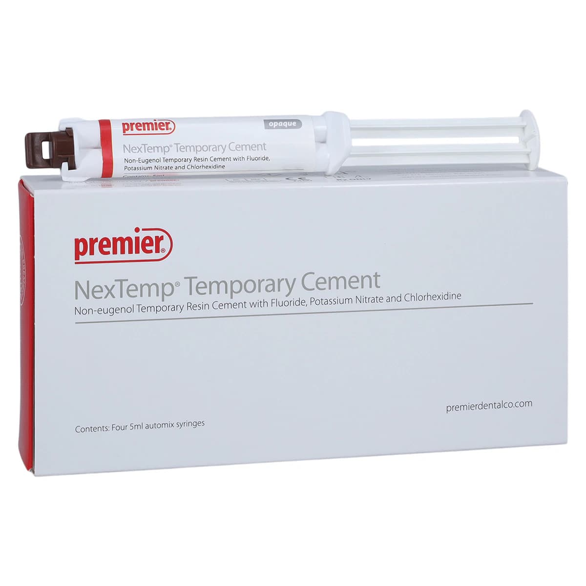 NexTemp Temporary Cement, Bulk Pack, Opaque, 5 ml Automix Syringes, 4/Pk, 3001470 thumbnail 2