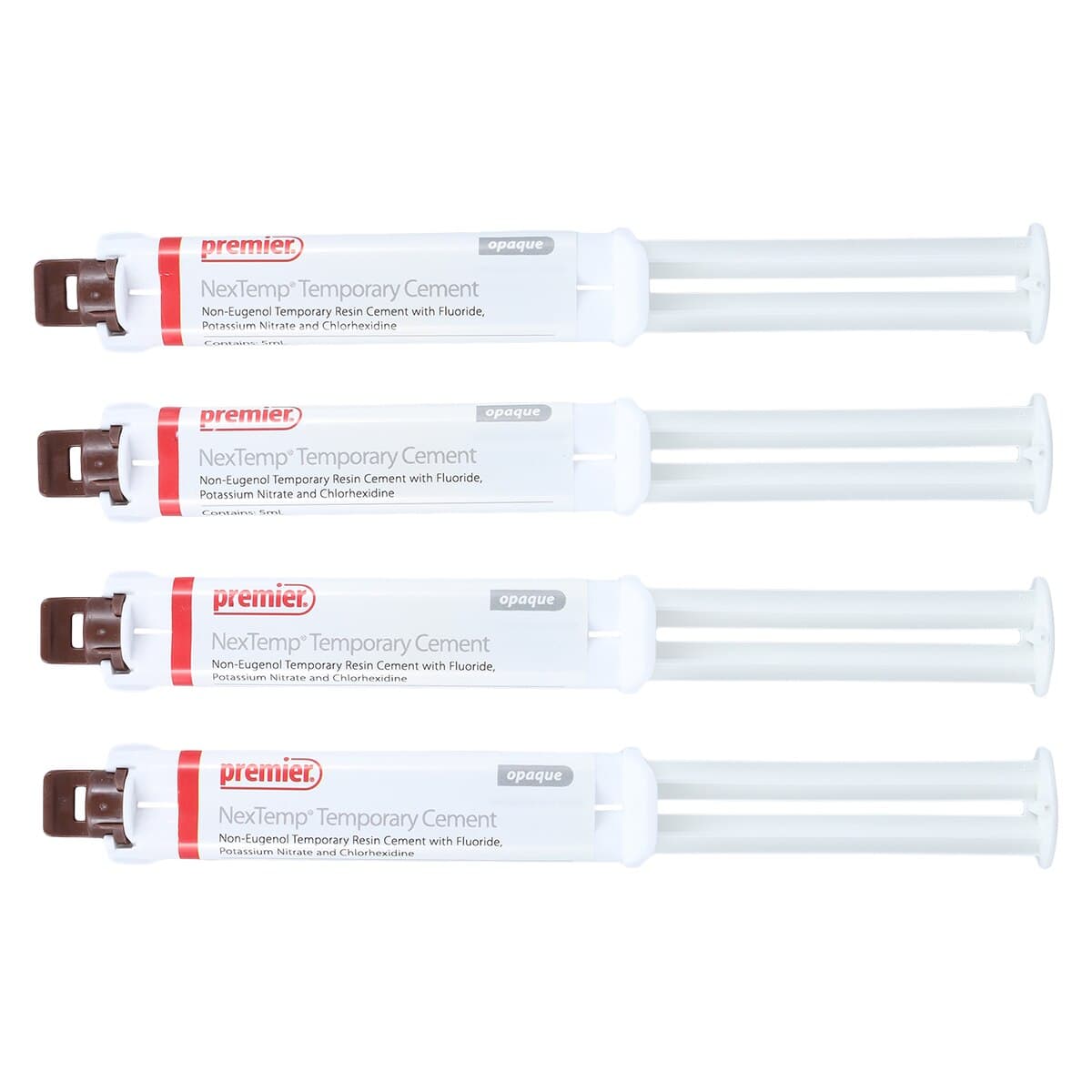NexTemp Temporary Cement, Bulk Pack, Opaque, 5 ml Automix Syringes, 4/Pk, 3001470 thumbnail 3