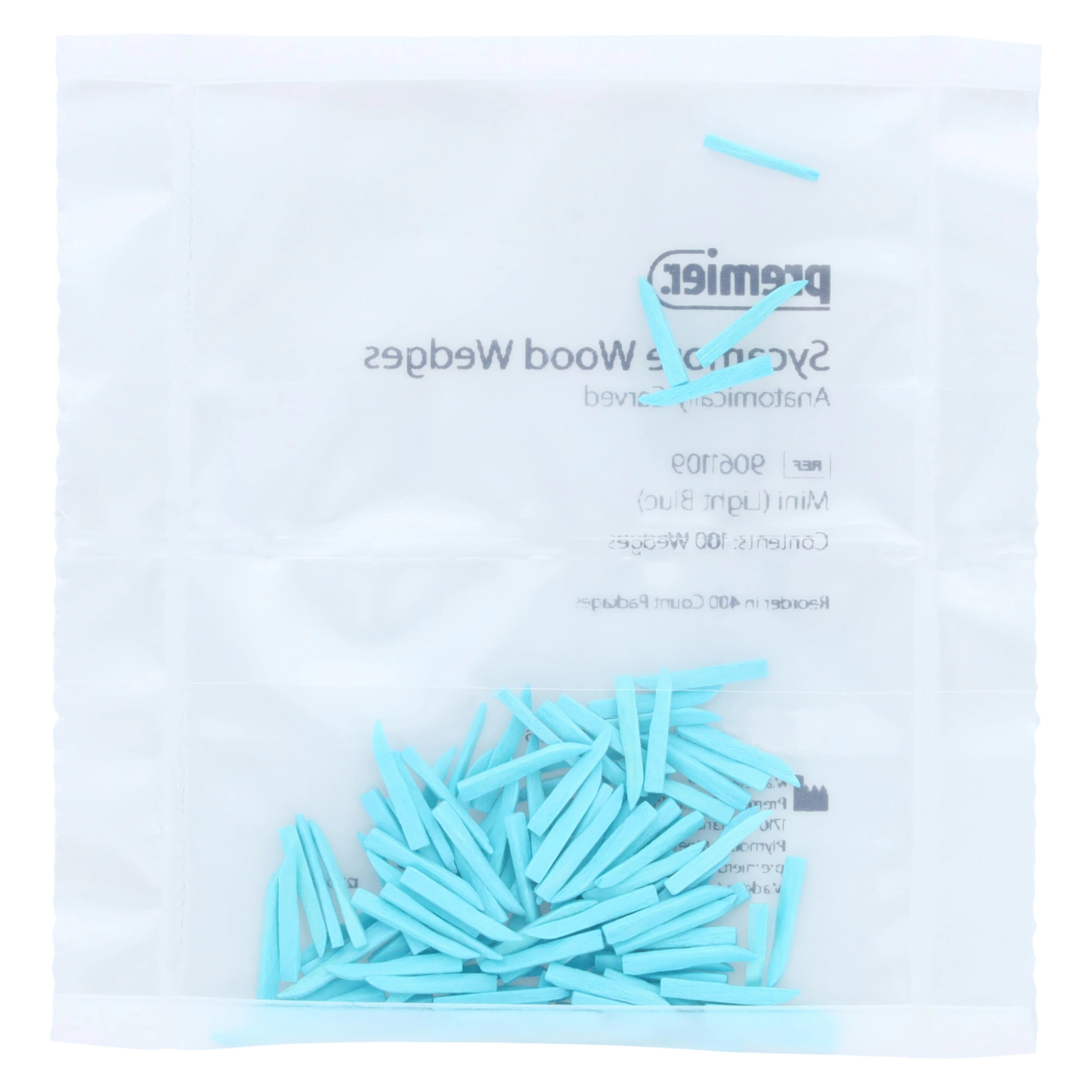 Sycamore Wood Wedges, Mini, Light Blue, 400/Pk, 9061109 thumbnail 4