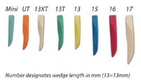 Premier Sycamore Wood Wedges, Ultra-Thin, Orange, 400/Pk, 9061106 thumbnail 3