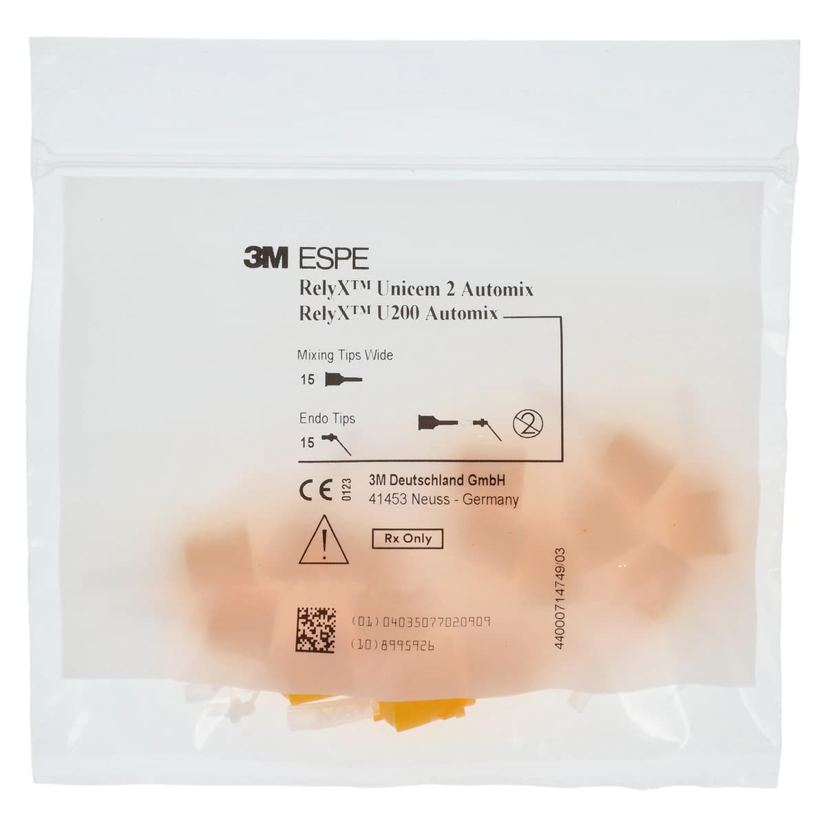 3M RelyX Unicem 2 Automix Self-Adhesive Resin Cement, Translucent, Value Pack, 3 x 8.5 g Syringes, 56858 thumbnail 8