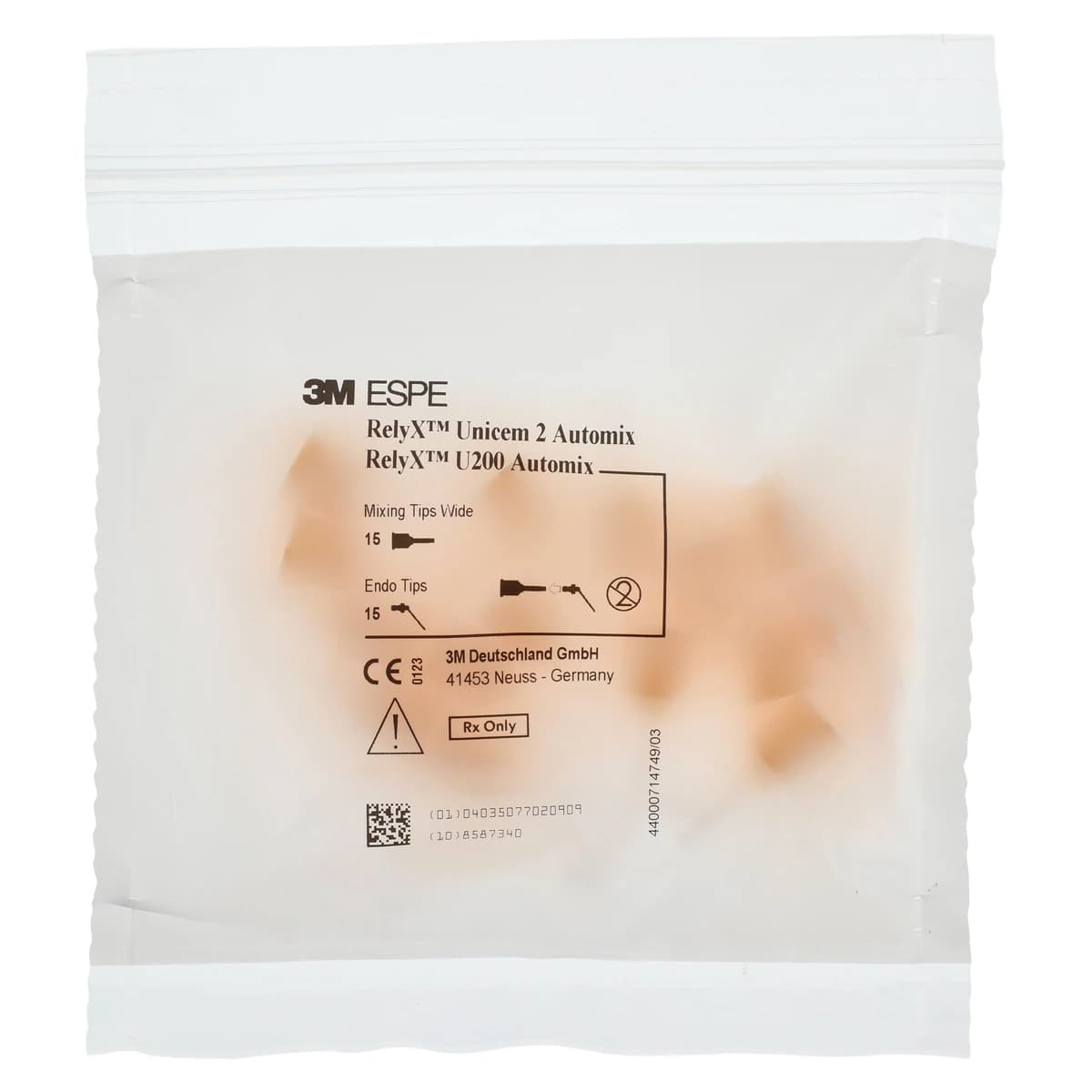 RelyX Unicem 2 Self-Adhesive Resin Cement, Automix Syringe Value Pack, A3 Opaque, 3 x 8.5 g Syringes, 56857 thumbnail 4